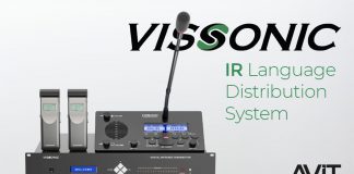 Sistema VISSONIC de distribución de idiomas por infrarrojo | Traducción simultánea AVIT Vision con micrófono y receptores