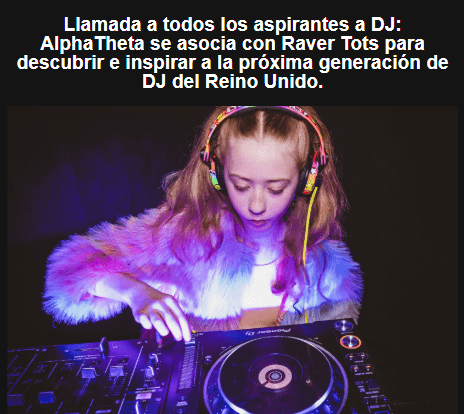 pioneer-dj-alphatheta-próxima generación jovenes- infantiles talentos-dj-raver-tots