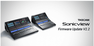 firmware 2.2 para las consolas Tascam Sonicview actualizacion-para-mezcla-grabacion-y-control-av