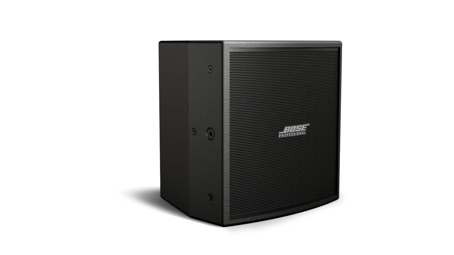 Altavoz compacto Forum FC108 de Bose Professional, diseñado para instalaciones profesionales en espacios pequeños y medianos, con frontal de rejilla negra y logo visible.