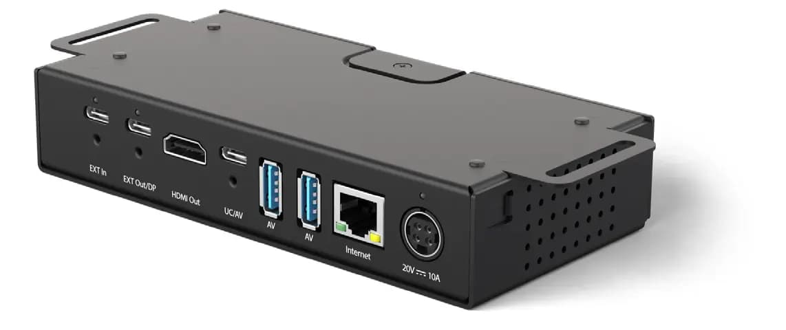 Unidad de expansión EasyConnect MPX 250 EXT 30 de Biamp con puertos HDMI, USB, red y alimentación
