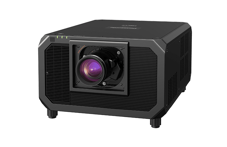 Proyector 4K DLP de 3 chips Panasonic PT-RQ45K, modelo ultracompacto y de 40.000 lúmenes, diseñado para eventos profesionales y videomapping.