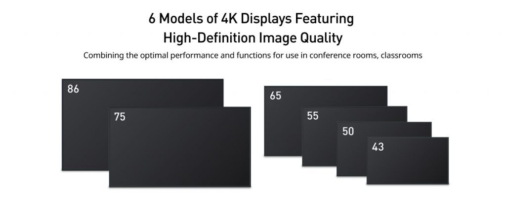 panasonic-eq3-pantallas-4k-las mejores para salas-reuniones-educacion