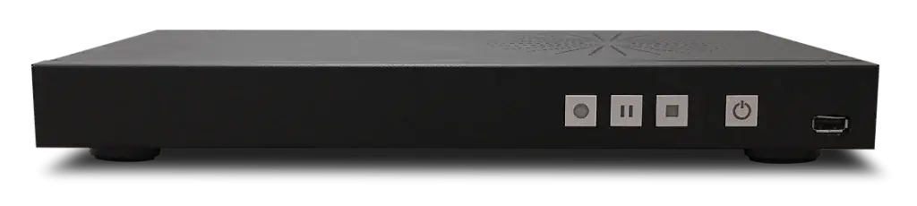 Media Station AREC LS-2, dispositivo para grabación y transmisión en Full HD con soporte multifuente y almacenamiento seguro, ideal para hospitales y entornos educativos.