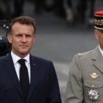 Cámara URSA Cine captando el desfile del Día Nacional de Francia junto al presidente Macron.