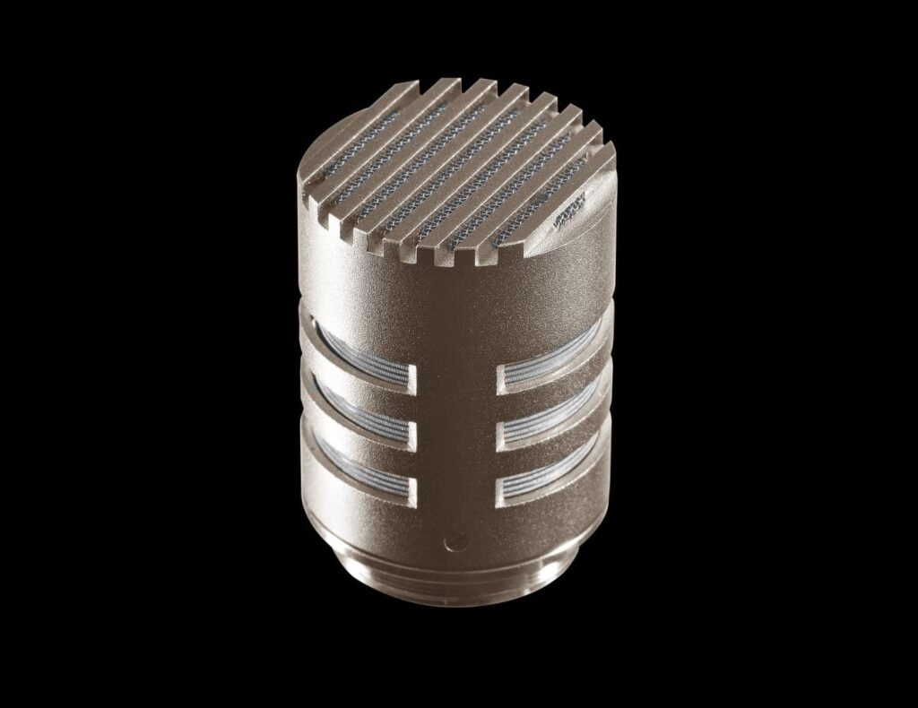 Cápsula OCC7 del micrófono de condensador supercardioide CC8-SC de Austrian Audio, inspirada en la legendaria CK1