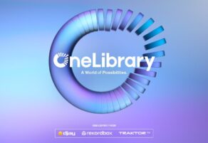 Logotipo oficial de OneLibrary, la nueva biblioteca DJ universal desarrollada por AlphaTheta, Native Instruments y Algoriddim, compatible con djay Pro, rekordbox y Traktor.