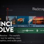 Formación gratuita en DaVinci Resolve: cursos online, webinars y Black Friday con grandes descuentos Banner promocional de la formación gratuita en DaVinci Resolve, con interfaz del software en pantalla y el logo de Blackmagic Design.
