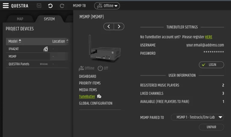 LD Systems integra TuneButler en QUESTRA