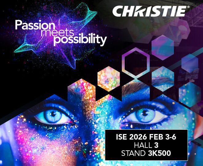 Christie en ISE 2026 presenta Passion meets possibility con experiencias de relato visual inmersivo