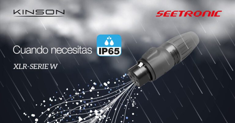 Conectores XLR Serie W para producciones en exteriores, giras y instalaciones fijas