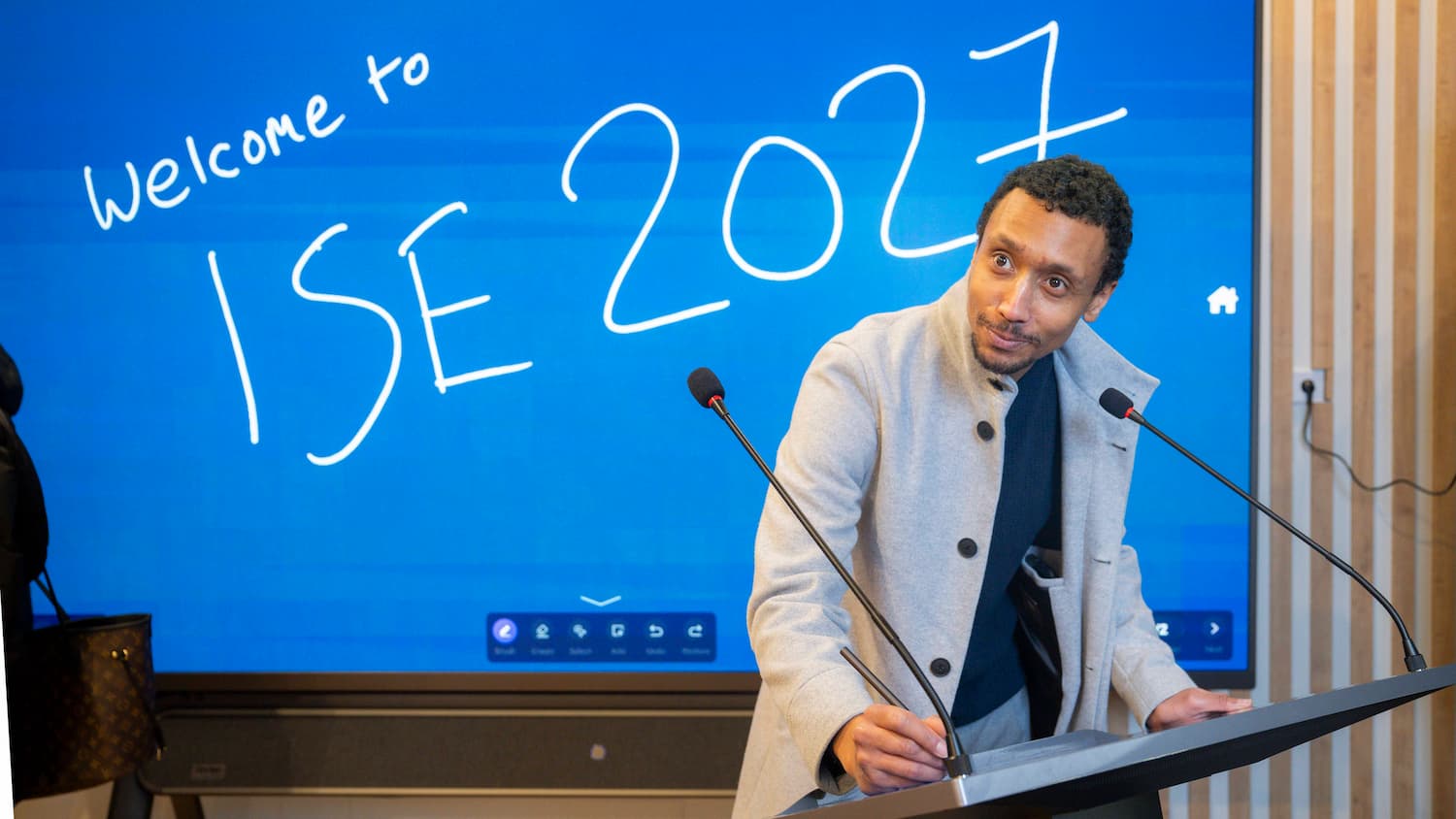 resentación en ISE Barcelona tras el anuncio de que ISE 2026 bate récord de asistencia