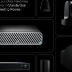 Ecosistema de hardware de Pleneo para estandarizar salas de reuniones grandes con cámaras, audio y control Room OS.