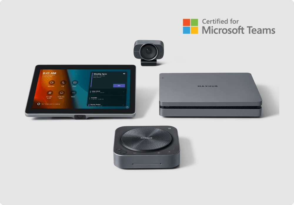 Solución MAXHUB en España para videoconferencia profesional y salas de reuniones con Microsoft Teams Rooms