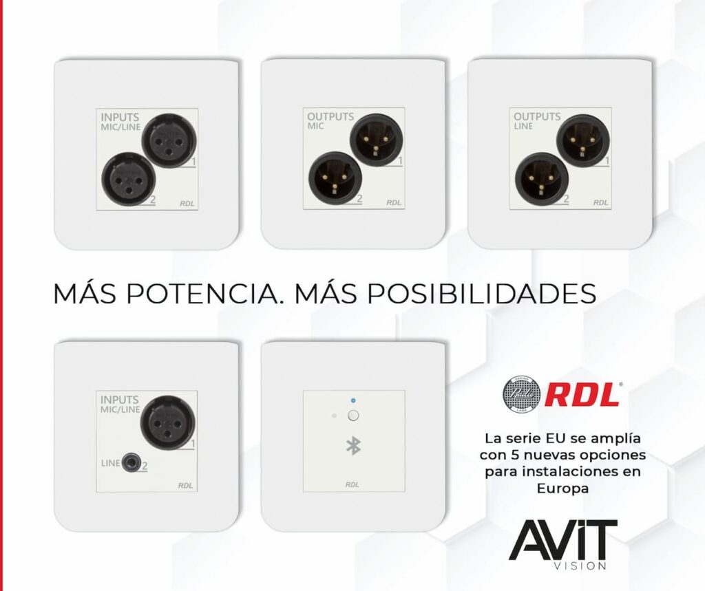 RDL en ISE 2026 presenta la serie EU con cinco nuevas interfaces Dante para instalaciones en Europa.