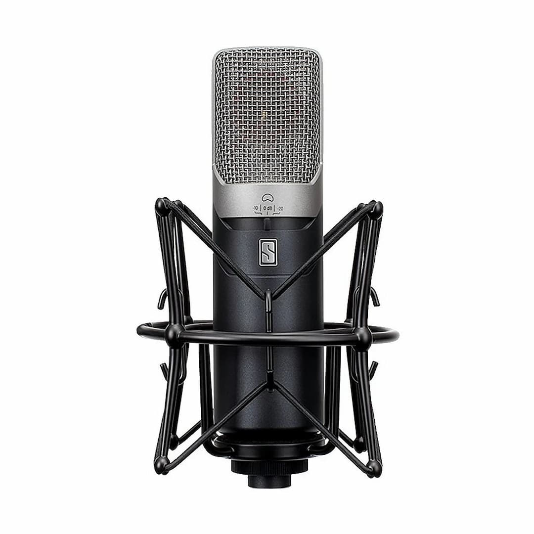 Slate Digital micrófonos ML-1A de gran diafragma con soporte antivibración para grabación profesional en estudio