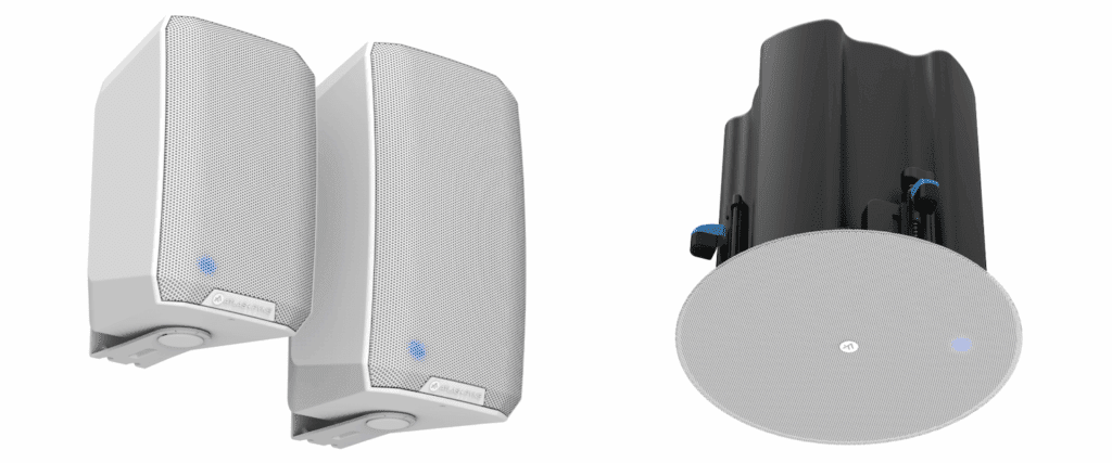 AtlasIED en ISE 2026: altavoces PoE++ AtlasIED Atlas+Fyne FS-D y Atlas+Fyne FC-D para instalaciones de audio comercial con tecnología Dante