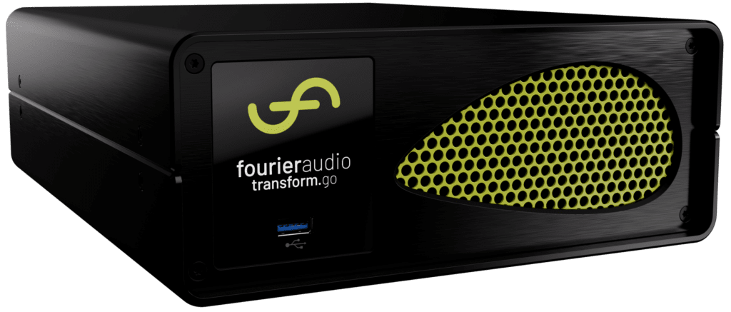 Fourier Audio lanza transform.go con detalle del panel frontal