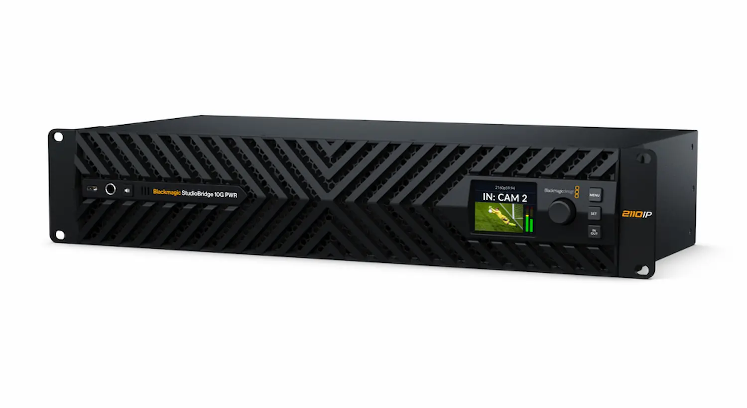 Blackmagic StudioBridge 10G PWR en sistema broadcast IP para producción en directo