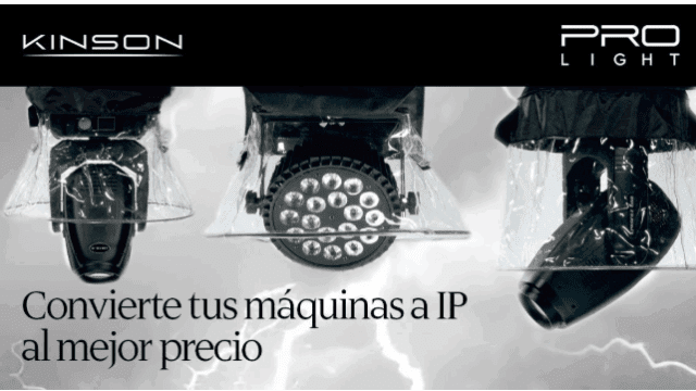 Rain Covers de Kinson para protección de cabezas móviles en exterior