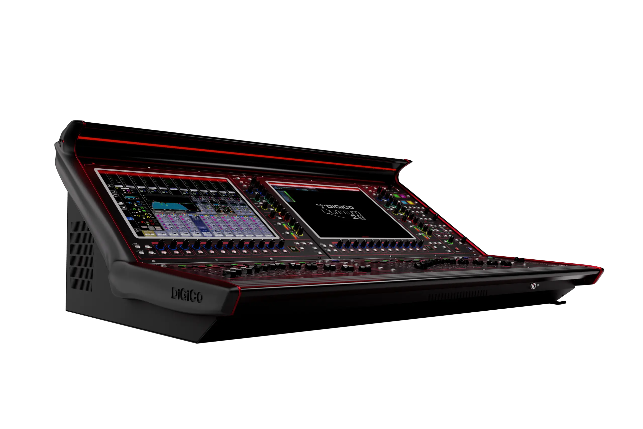 DiGiCo Quantum225 DS en entorno de festival como consola digital para sonido en vivo y producciones de alta rotación