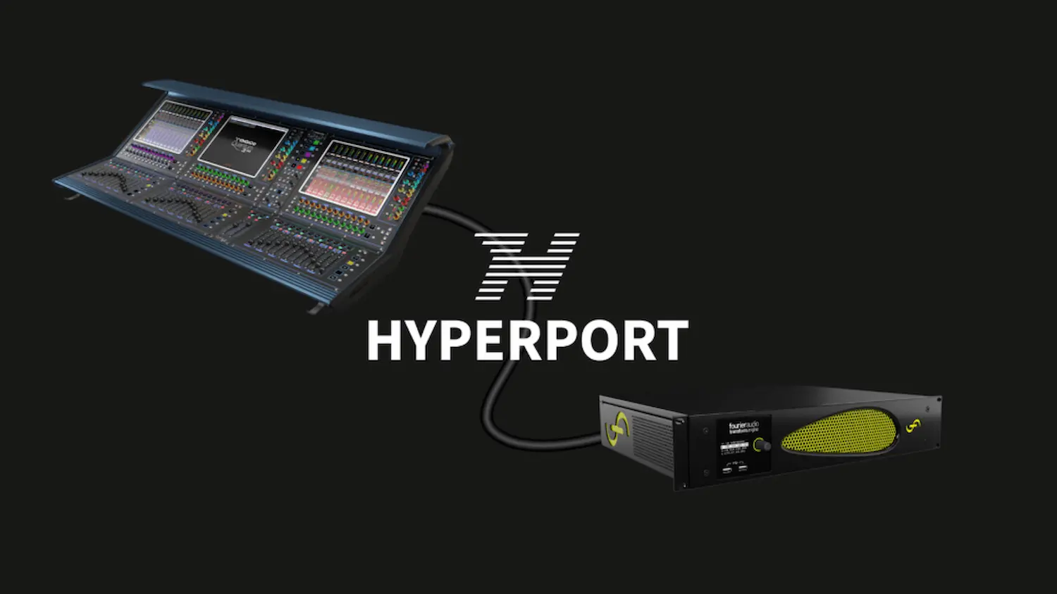 HYPERPORT protocolo de audio de Fourier Audio integrado con consola DiGiCo y hardware transform.engine para sonido en directo