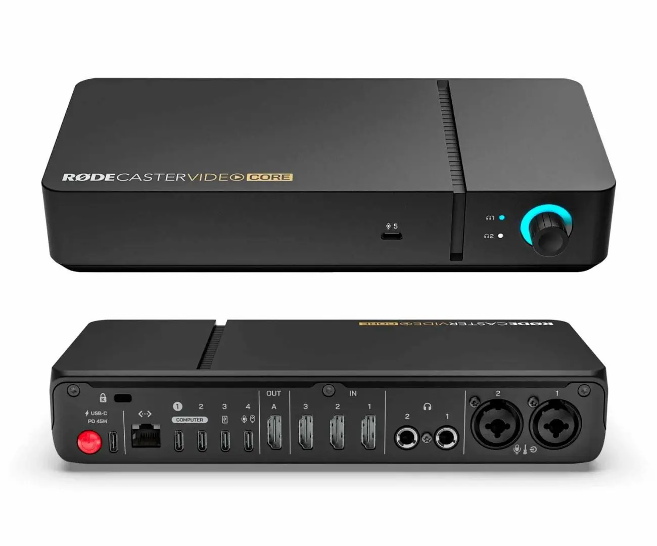 RØDECaster Video Core consola compacta para producción audiovisual portátil con entradas de audio y vídeo