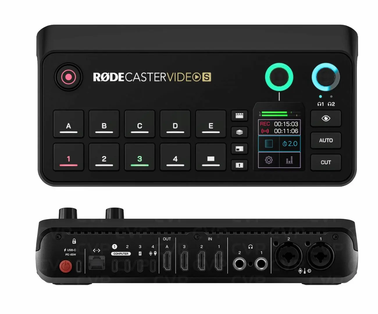 qué RØDECaster Video elegir en comparativa visual entre RØDECaster Video, RØDECaster Video S y RØDECaster Video Core
