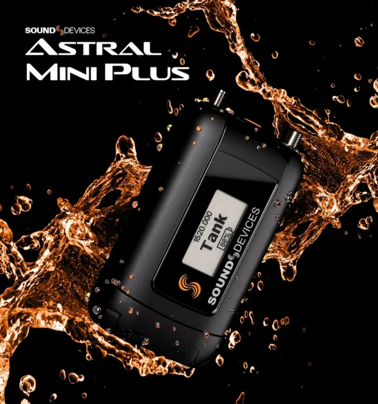 Sound Devices Astral Mini Plus transmisor inalámbrico digital resistente IP67 con diseño compacto