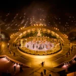 Cameo OTOS L16 en el Arena di Verona durante una ceremonia deportiva con iluminación escenográfica