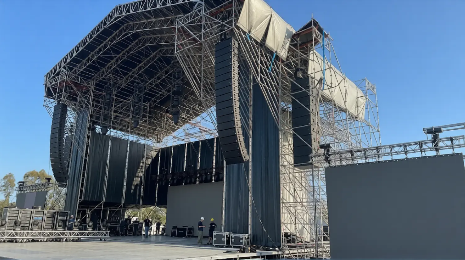 Sistemas de PA profesionales para conciertos, festivales y grandes eventos