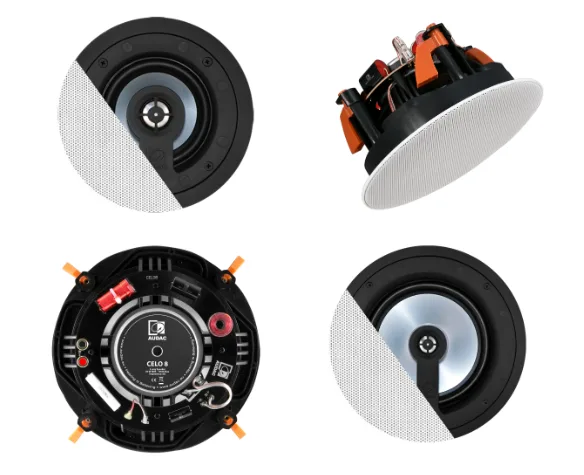 Altavoz de techo AUDAC Serie CELO con rejilla SlimLine de bajo perfil