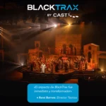 BlackTrax seguimiento de iluminación en una escena de la producción teatral Passion Play en la Church on the Queensway de Toronto