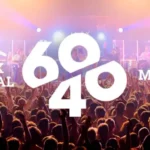 Meyer Sound Montreux Jazz Festival 60-40, gráfica conmemorativa de los 40 años de la marca como Global Official Sound Partner