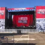 Sonorización de la fanzone del Atlético de Madrid en la Copa del Rey 2026