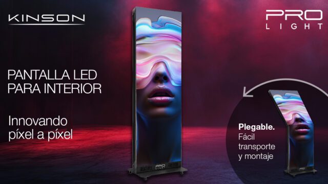 VISION FOLD P2.5 pantalla LED plegable portátil para retail y eventos