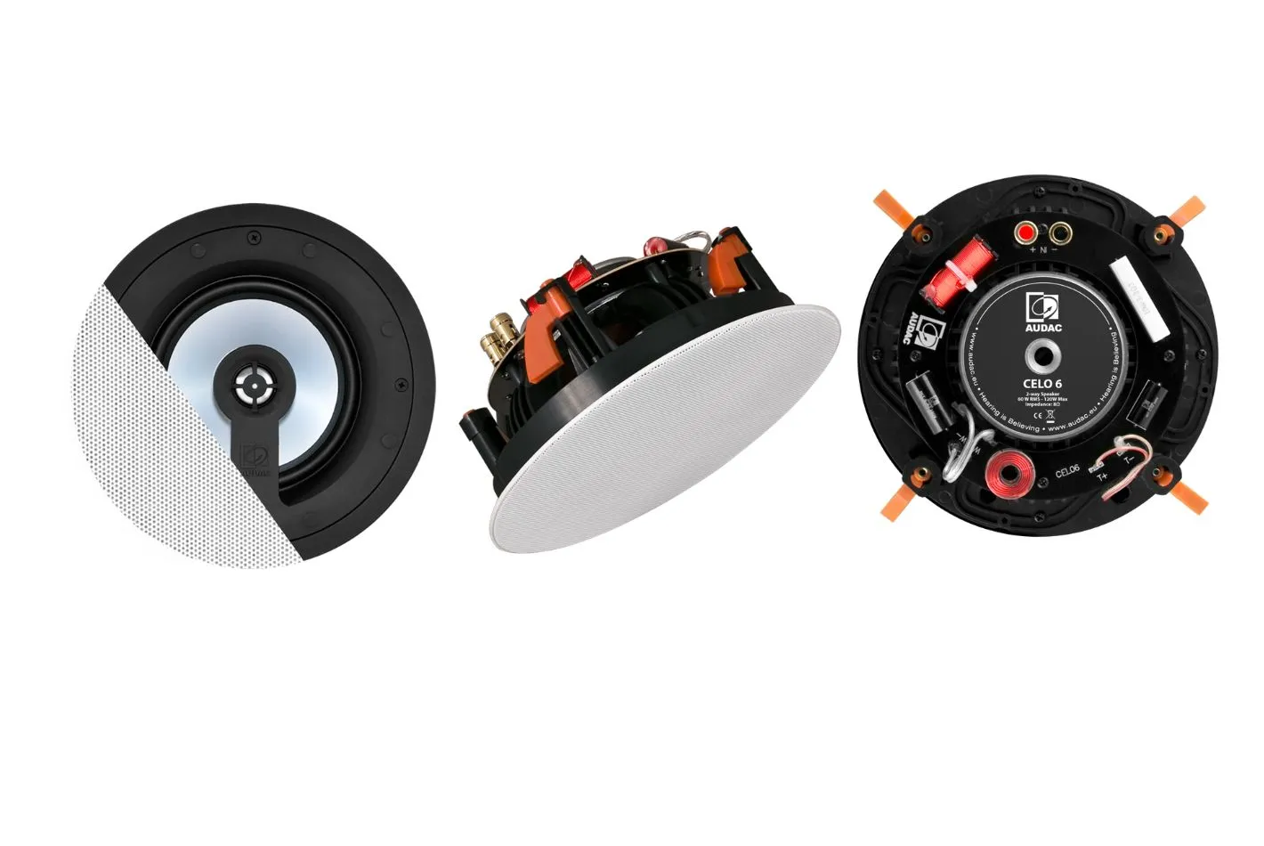 Altavoces empotrables AUDAC CELO para sonorización discreta en Carhartt Donosti