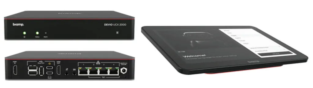 Biamp Devio UCX 2000 para salas medianas y grandes con conectividad para micrófonos