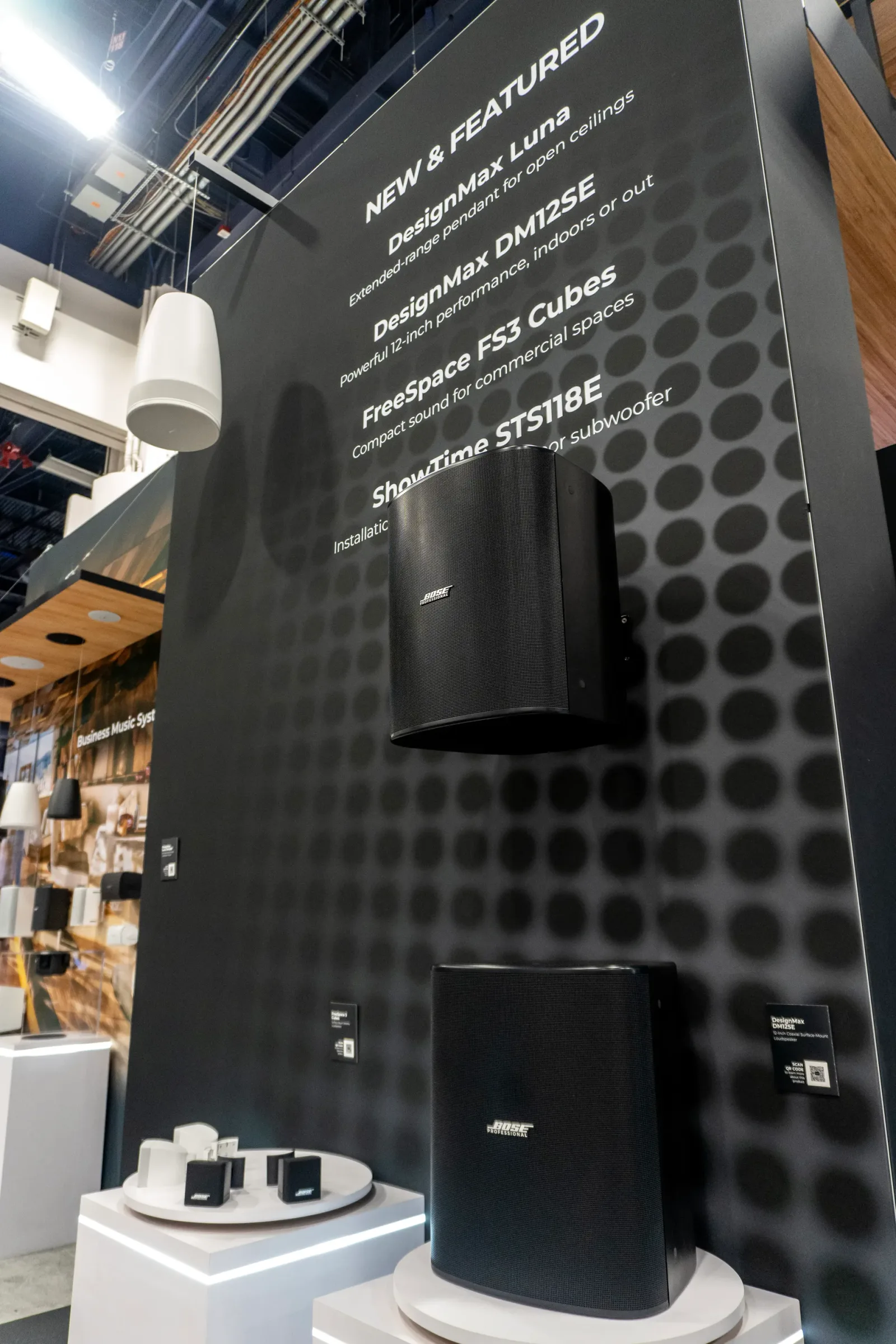 Bose Professional InfoComm 2026: muro de novedades del estand N6645 con DesignMax, FreeSpace y Showtime