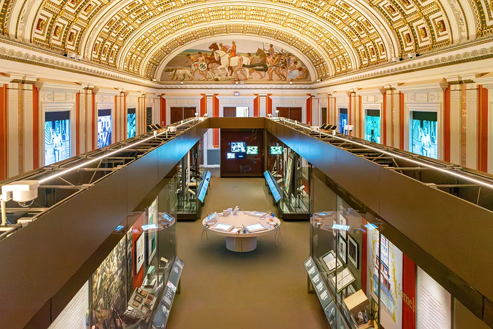 Vista general de la Galería de los Tesoros de la Biblioteca del Congreso de EEUU