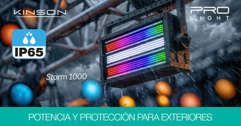 STORM 1000 OUT estrobo LED IP65 de KINSON para iluminación exterior
