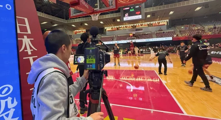 Blackmagic URSA Cine Immersive en partido de Kawasaki Brave Thunders