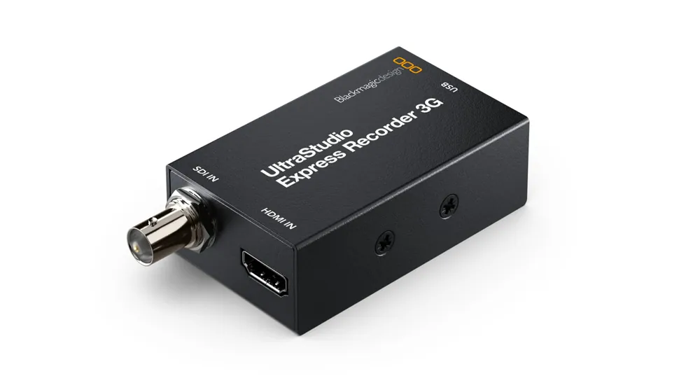 Blackmagic presenta los UltraStudio Express 3G: captura y monitorización portátil por USB4 4 Panel de entradas SDI 3G y HDMI del UltraStudio Express Recorder 3G