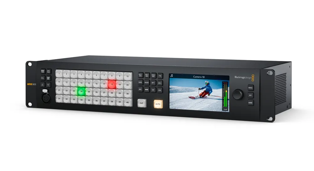 Infraestructura audiovisual Blackmagic Design para eventos corporativos con varias salas