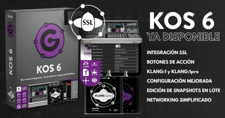 KLANG KOS 6, nueva versión del software de monitorización inmersiva de KLANG