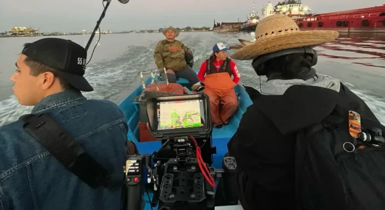 Rodaje del documental Lo invisible con una cámara Blackmagic PYXIS 6K desde una embarcación
