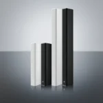 Altavoces Optimal Audio Column 8 y Column 16 en acabados blanco y negro para instalaciones comerciales