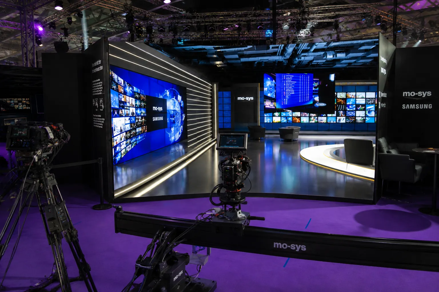 Estudio de producción virtual de Mo-Sys sobre la tecnología LED The Wall de Samsung durante Spark 2026