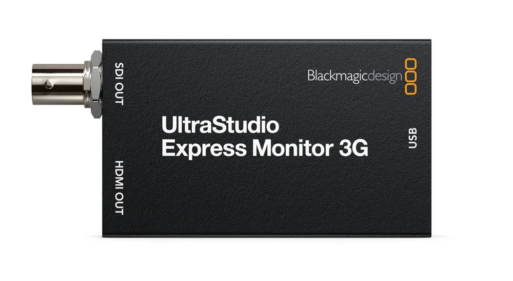 Blackmagic presenta los UltraStudio Express 3G: captura y monitorización portátil por USB4 3 UltraStudio Express Monitor 3G con salidas SDI 3G y HDMI para monitorización