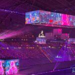 Christie Griffyn en el video mapping del National Day Parade 2026